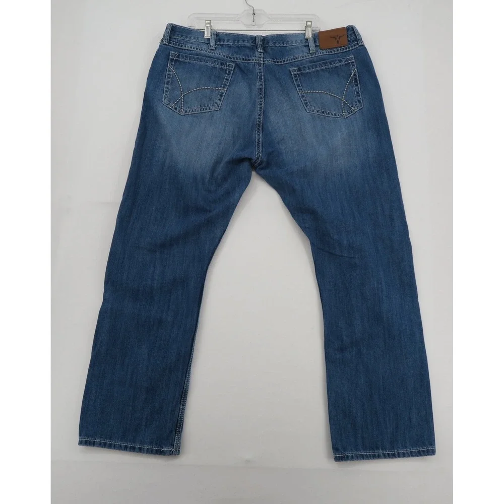 Wrangler 20X No. 42 Mens Jeans 42x32 Blue Straight Relaxed Fit 1042MWXLB